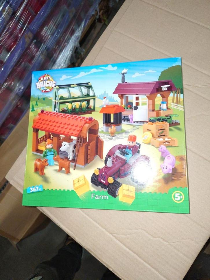 Partij kids bricks Farm, Diversen, Rommelmarktspullen, Nieuw, Ophalen of Verzenden