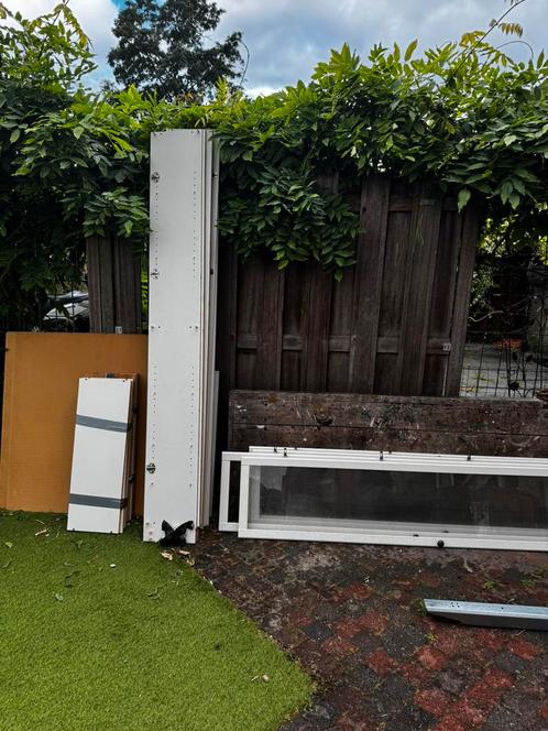 2 keer ikea billy vitrinekasten, Huis en Inrichting, Kasten | Vitrinekasten, 200 cm of meer, 50 tot 100 cm, 25 tot 50 cm, Met deur(en)