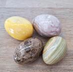 Stenen eieren, 4 verschillende, Verzamelen, Mineralen en Fossielen, Ophalen of Verzenden, Mineraal
