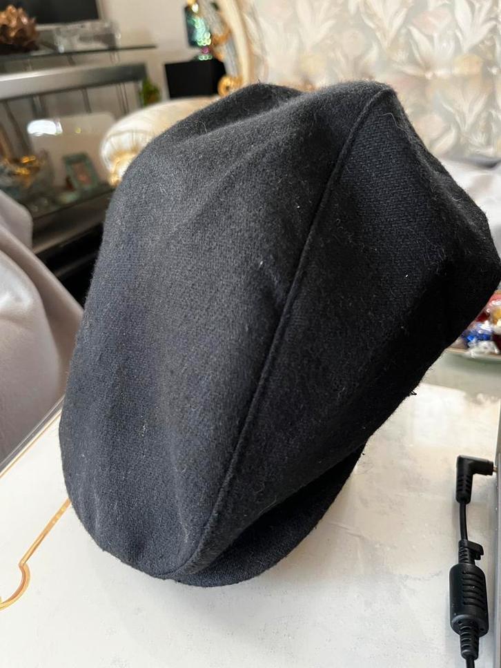 Platte pet, S, zgan, flatcap, zwart, izgs, Kleding | Dames, Hoeden en Petten, Zo goed als nieuw, Pet, 55 cm (S, 6⅞ inch) of minder