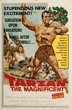 Tarzan The Magnificent Original Movie poster (1960), Alle leeftijden, Ophalen of Verzenden, Gebruikt, Actie en Avontuur