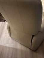 Leren relaxstoel creme kleur, Huis en Inrichting, Banken | Sofa's en Chaises Longues, Ophalen, Eenpersoons, Zo goed als nieuw