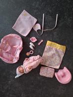 Kleine baby born inclusief accessoires, Ophalen of Verzenden, Zo goed als nieuw, Babypop