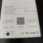 Da Fit Smartwatch + oplader * Android * IOS * NIEUW * KOOPJE, Sport en Fitness, Ophalen of Verzenden, Nieuw