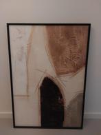 Abstract schilderij in donker frame, Antiek en Kunst, Ophalen