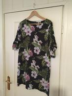 Aparte zwart groen rose gebloemde blouse van Pescara, maat M, Maat 38/40 (M), Verzenden, Pescara, Zo goed als nieuw