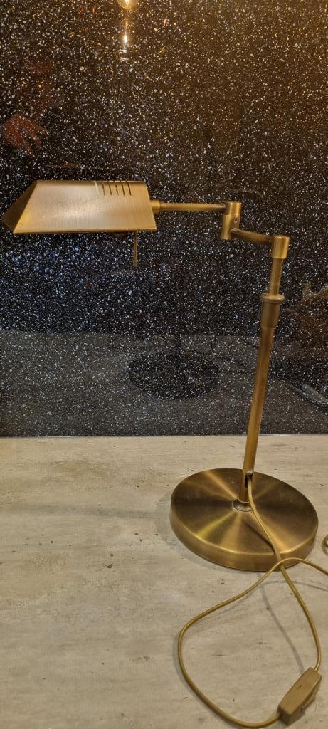 Messing bureaulamp bankierslamp, Antiek en Kunst, Antiek | Lampen, Ophalen of Verzenden