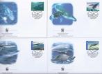 Walvissen australie 4 fdc bedreigde diersoorten 2006 wwf wnf, Postzegels en Munten, Ophalen of Verzenden, Onbeschreven, Rest van de wereld