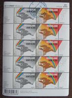 Velletje postzegels weerbericht – 150 jaar KNMI, Postzegels en Munten, Verzenden, Gestempeld