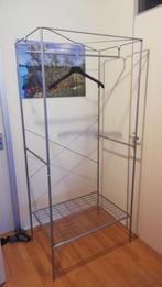 Kledingrek - metaal - Grijs- 55x80x180 cm., Ophalen, Gebruikt