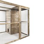 Houten Kippenren met nachthok | 448 x 179 x 183 cm, Dieren en Toebehoren, Ophalen of Verzenden