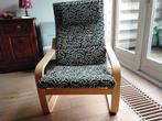 Stoel POANG Ikea, Huis en Inrichting, Stoelen, Ophalen, Zo goed als nieuw, Zwart, Eén