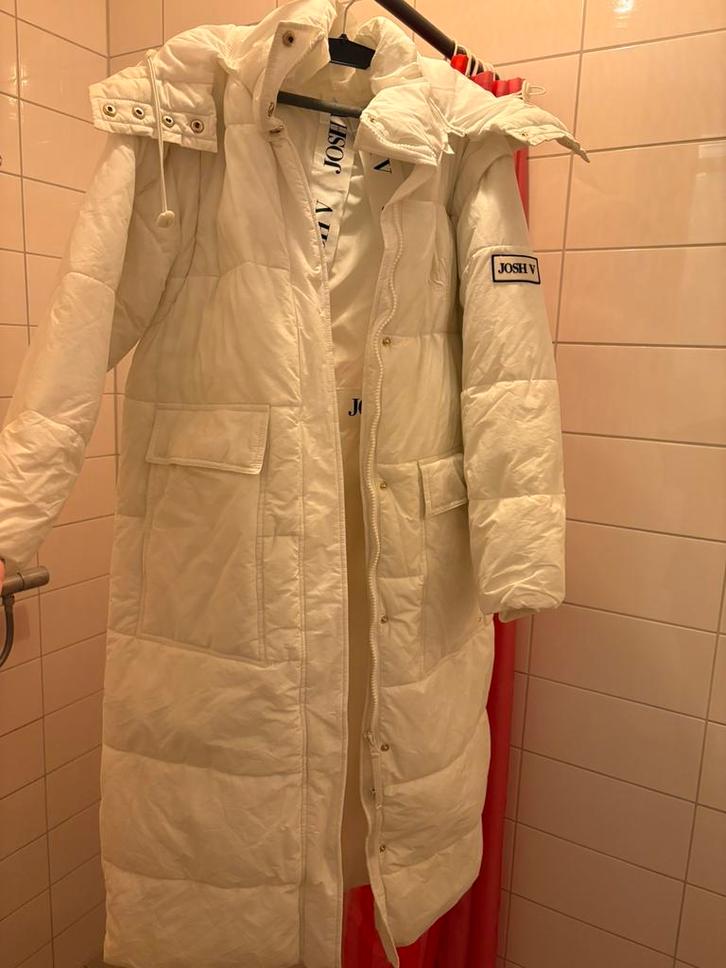 Josh v winterjas maat M, Kleding | Dames, Jassen | Winter, Zo goed als nieuw, Maat 38/40 (M), Beige, Verzenden