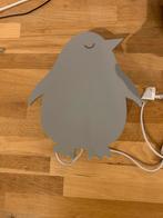 Leuk pinguïn lampje voor kinderkamer, Ophalen of Verzenden, Zo goed als nieuw, Hout