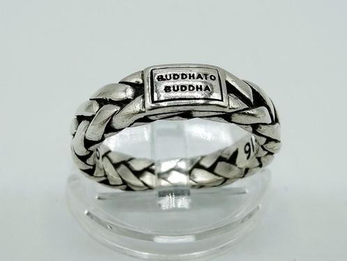 Zilveren buddha to buddha ring, 16.5 mm, Sieraden, Tassen en Uiterlijk, Ringen, Gebruikt, Dame of Heer, Kleiner dan 17, Zilver