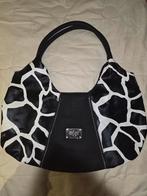 Escarte zwart/witte handtas, Sieraden, Tassen en Uiterlijk, Tassen | Damestassen, Verzenden, Zo goed als nieuw, Zwart, Handtas