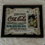 Prachtige Coca Cola spiegel in lijst 55x45 cm SPOTPRIJS!!!, Ophalen of Verzenden, Zo goed als nieuw, Reclamebord