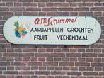 Mooi van zolder oude reclameplaat A.M.Schimmel Veenendaal., Ophalen, Gebruikt, Reclamebord