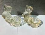 glazen eierdopje paashaas set van 2, Antiek en Kunst, Ophalen