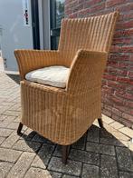 4 Rieten Fauteuils, Ophalen, Gebruikt, Minder dan 75 cm, Riet of Rotan