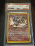 Dark Houndoom Holo - Neo Destiny 1st Edition PSA 7, Hobby en Vrije tijd, Verzamelkaartspellen | Yu-gi-Oh!, Ophalen of Verzenden