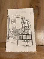 Ansichtkaart militair cartoon fantasie ziekenhuis, Ophalen of Verzenden, Landmacht, Nederland, Foto of Poster