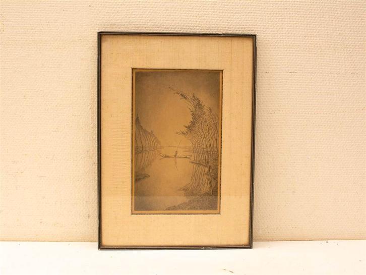 Prent in herfst nevelen 37286, Verzamelen, Posters, Gebruikt, Film en Tv, A1 t/m A3, Ophalen of Verzenden