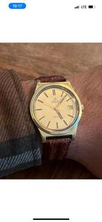 Omega Genève 166.0167 - Topstaat!, Sieraden, Tassen en Uiterlijk, Horloges | Heren, Leer, Staal, Polshorloge, Ophalen of Verzenden