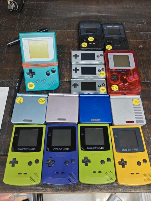 Gameboy Color, classic, micro, pocket, Advance SP KRASLOOS, Spelcomputers en Games, Spelcomputers | Nintendo Game Boy, Zo goed als nieuw