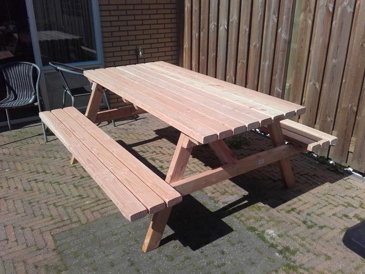 picknicktafel douglas hout gratis verzending nederland, Tuin en Terras, Picknicktafels, Nieuw, Rechthoekig, Hout, Ophalen of Verzenden