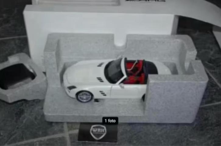 SALE !! 1:18 Mercedes SLS AMG Cabriolet white Minichamps WRH, Hobby en Vrije tijd, Modelauto's | 1:18, Zo goed als nieuw, Auto