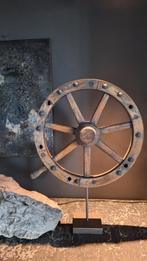Antiek Stuurwiel/ Ornament op statief, Ophalen