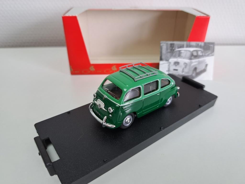 Fiat 600 Multipla twotone groen (1:43, Giocher), Hobby en Vrije tijd, Modelauto's | 1:43, Overige merken, Auto, Nieuw, Ophalen of Verzenden