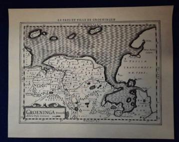  Kaart Le Pays et Ville de Groeningen - Groningen beschikbaar voor biedingen