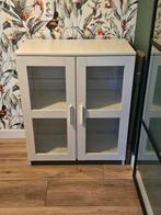Mooie vitrinekast IKEA BRIMNES 95x78x41 handig kleine kast, Huis en Inrichting, Kasten | Vitrinekasten, Ophalen, Met deur(en)
