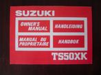 Suzuki TS50XK 1986 instructie boekje  owner's manual TS 50, Fietsen en Brommers, Gebruikt, Ophalen of Verzenden