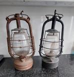 2 oude franse stormlampen, Antiek en Kunst, Antiek | Lampen, Ophalen of Verzenden