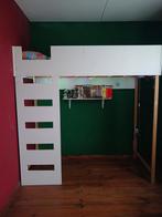 Unieke Hoogslaper gemaakt door timmerman., Ophalen, Gebruikt, Eenpersoons, 90 cm