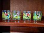 4 vintage glazen Suske en Wiske, Ophalen of Verzenden, Suske en Wiske, Zo goed als nieuw, Gebruiksvoorwerp