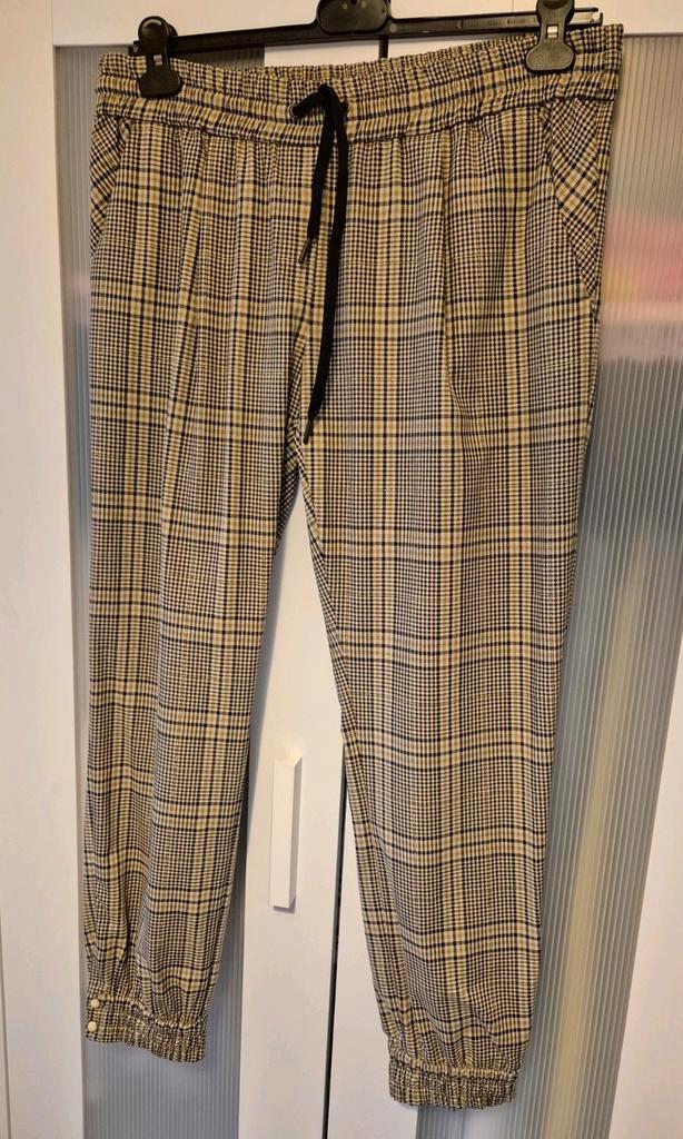 Ruitbroek van Summum, Kleding | Dames, Broeken en Pantalons, Nieuw, Maat 42/44 (L), Beige, Lang, Ophalen of Verzenden