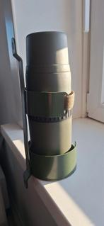 Defensie Thermoskan met Houder - Legergroen, Ophalen of Verzenden, Gebruikt