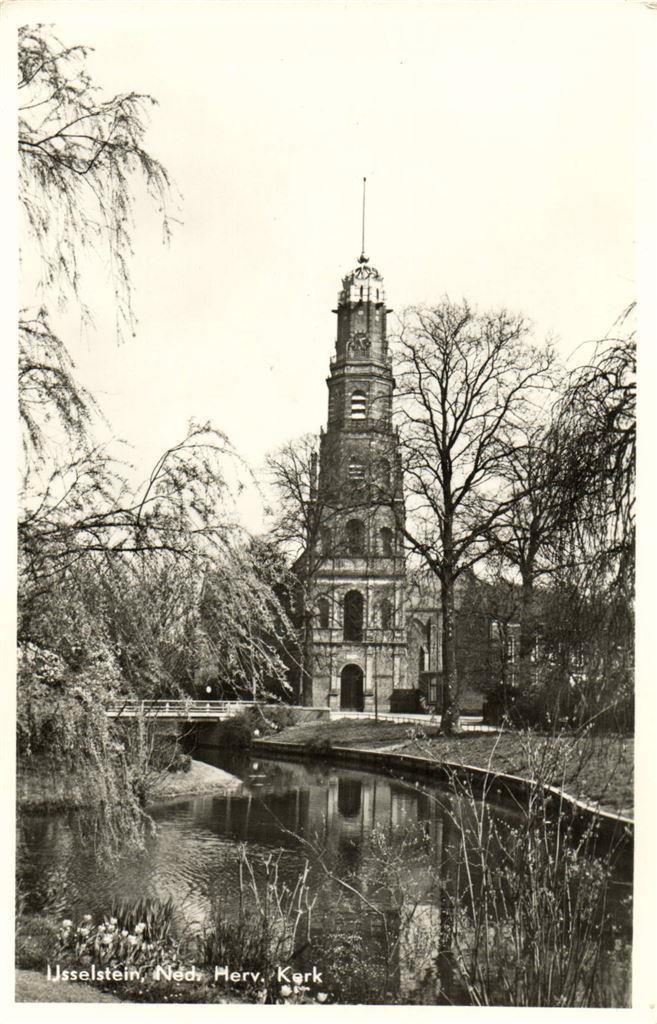 IJsselstein, Ned. Herv. Kerk - ongelopen, Verzamelen, Ansichtkaarten | Nederland, Ongelopen, Noord-Brabant, Voor 1920, Ophalen of Verzenden