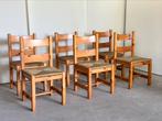 Scandinavische eetkamerstoelen | 6, Huis en Inrichting, Stoelen, Ophalen of Verzenden, Bruin, Hout