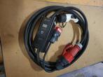 Mobiele lader Type 2 6 meter 32A 3-fase + verloop 16Amp., Ophalen, Gebruikt