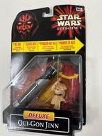 Star Wars episode 1 Qui-Gin Jinn Deluxe figuur light saber, Ophalen of Verzenden, Nieuw, Actiefiguurtje