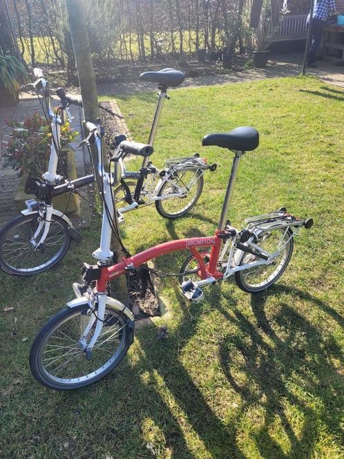 2 Brompton vouwfietsen, Fietsen en Brommers, Fietsen | Vouwfietsen, Gebruikt, Brompton, 16 tot 18 inch, Totaal opvouwbaar, Versnellingen