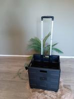 Inklapbare Trolley Zwart Nieuw! Opvouwbare krat, Ophalen of Verzenden, Nieuw