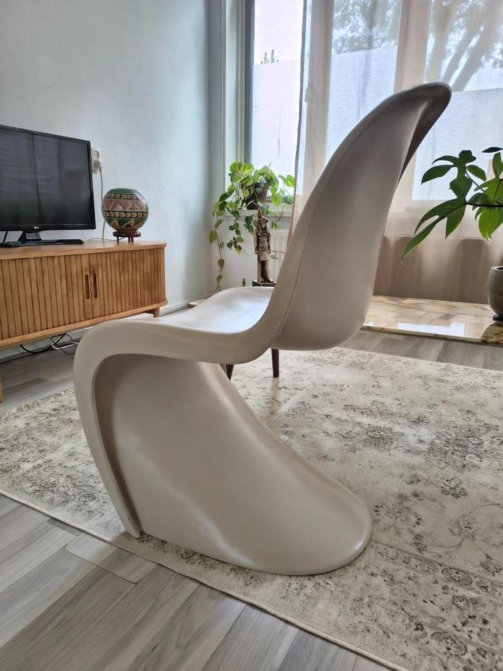 Vintage Panton chair (2stuks) | 1959 | Ivory, Huis en Inrichting, Stoelen, Gebruikt, Twee, Kunststof, Overige kleuren, Ophalen