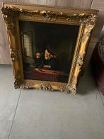 Klassiek schilderij ‘De Goudweger’, Antiek en Kunst, Kunst | Schilderijen | Klassiek, Ophalen of Verzenden