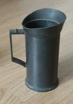 tinnen maatbeker, 1/2 liter, met keurmerken, volgnr 20, Antiek en Kunst, Antiek | Tin, Ophalen of Verzenden